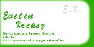 evelin krepsz business card